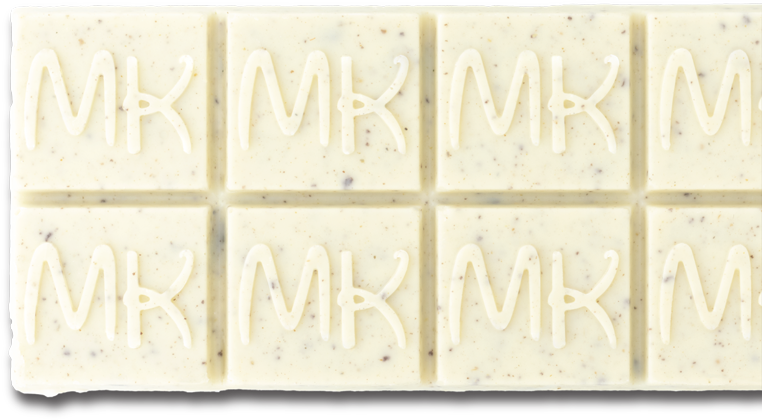mk brand white chocolate bar